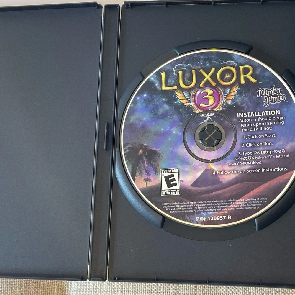 Vintage Luxor 3 PC game on CD